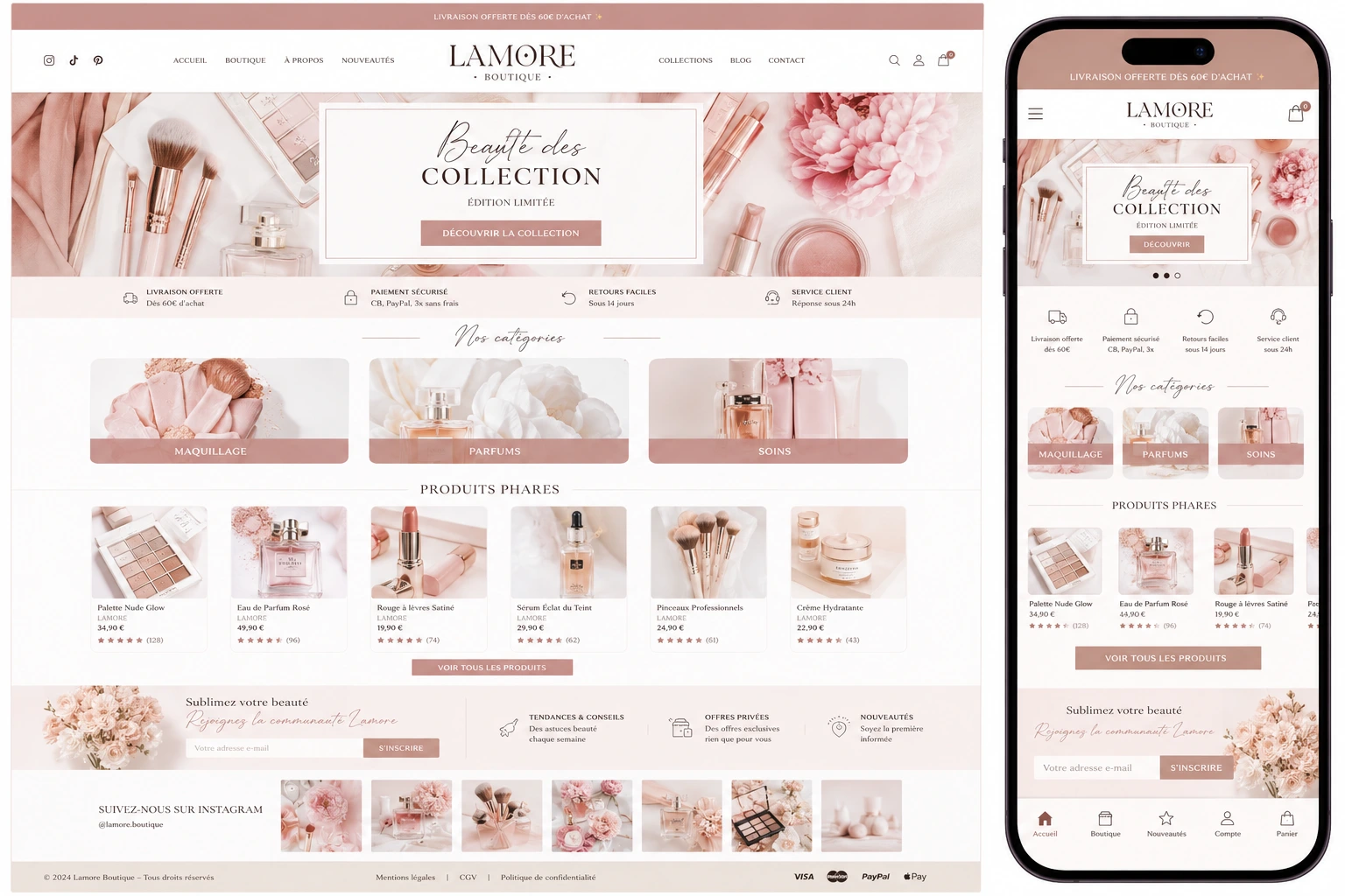 E-commerce beauté