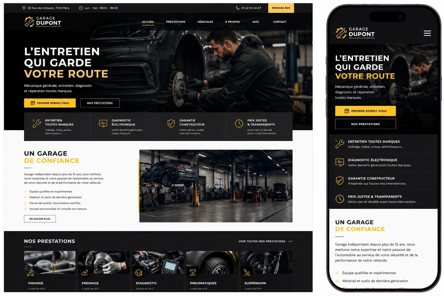 Garage automobile