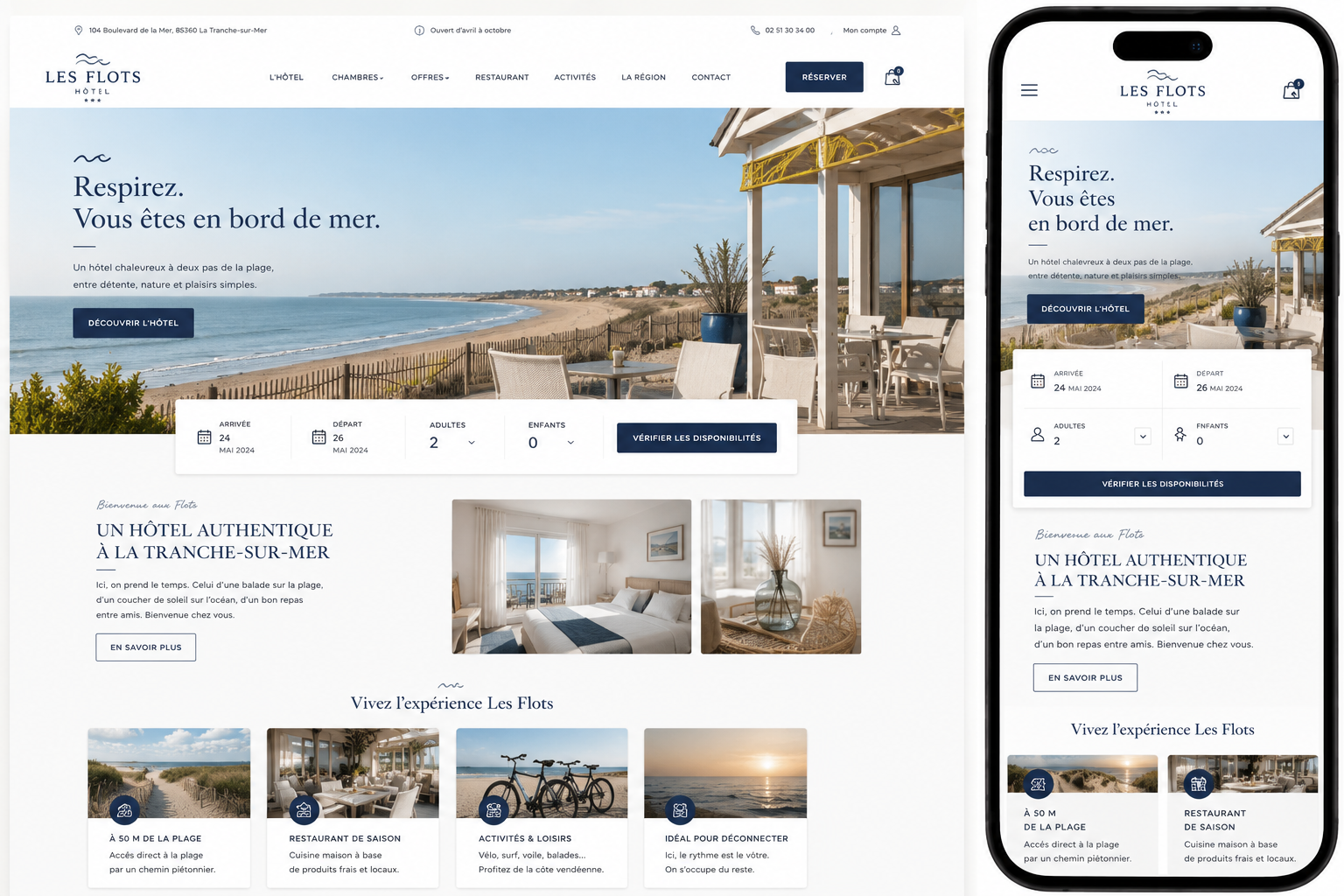 Azura Hôtel — Bord de mer