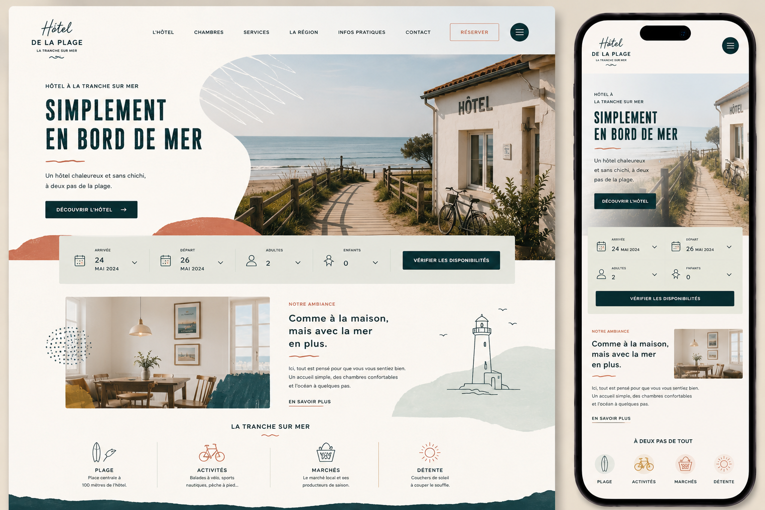Azura Hôtel — Luxe épuré