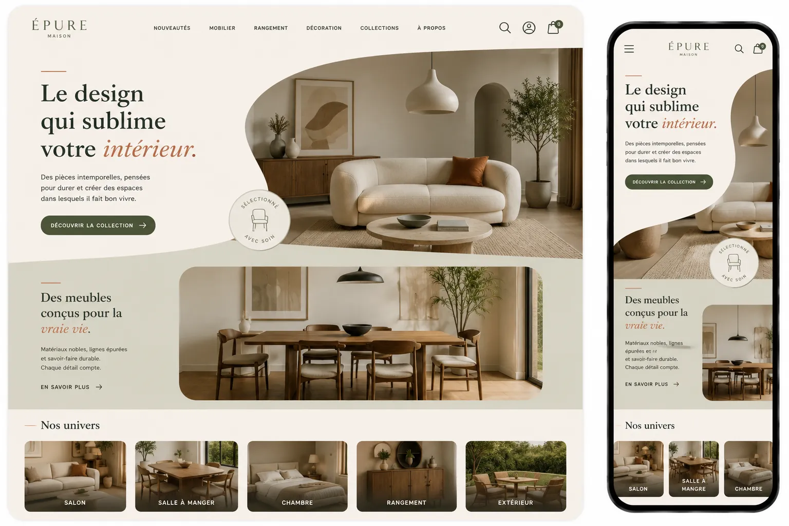Épure Maison — Mobilier
